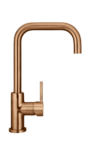 MEIR Round Kitchen Mixer Tap in PVD Lustre Bronze finish