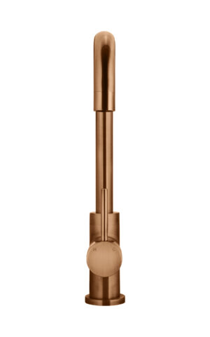 MEIR Round Kitchen Mixer Tap in PVD Lustre Bronze finish