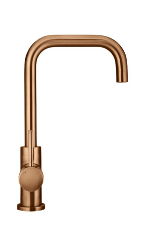 MEIR Round Kitchen Mixer Tap in PVD Lustre Bronze finish