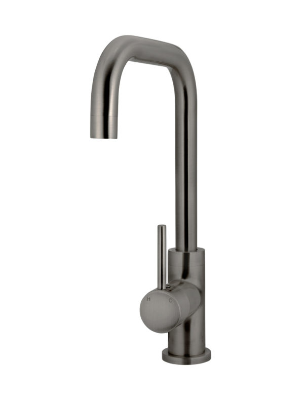 MK02-Round Kitchen Mixer Tap in Shadow PVD Gunmetal Grey Finish