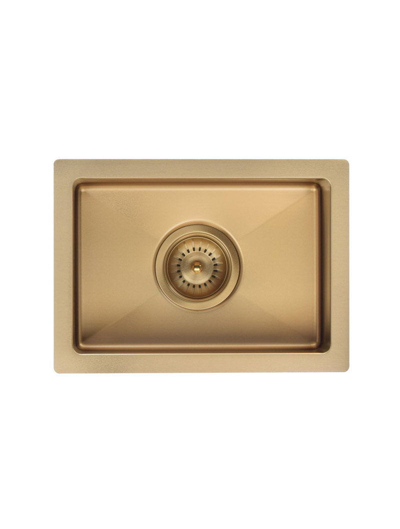 Lavello Mini Sink (MKSP-S322222) in PVD Brushed Bronze Gold finish