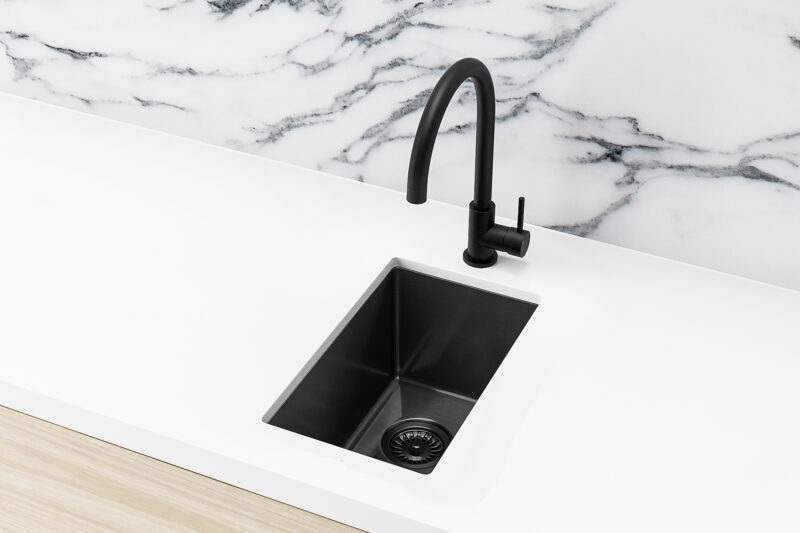 Lavello Mini Sink (MKSP-S322222) in Gunmetal Black finish