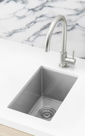 Lavello Mini Sink (MKSP-S322222) in Brushed Nickel finish