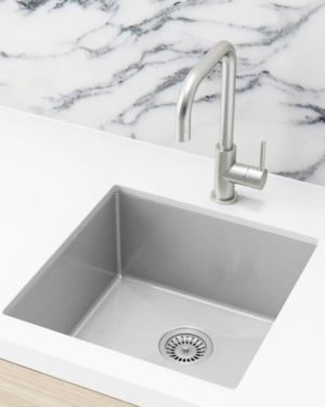 Lavello Single Bowl Kitchen Sink - Brushed Nickel