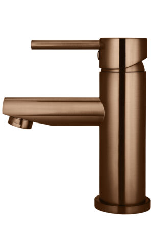 Meir Round Basin Mixer in PVD Lustre Bronze finish