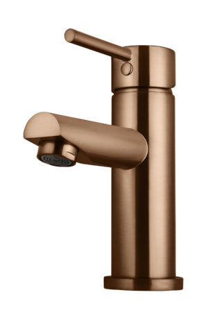 Meir Round Basin Mixer in PVD Lustre Bronze finish