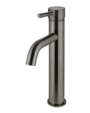 Meir Curved Tall Mixer - Shadow PVD Gunmetal Grey Finish