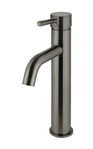 Meir Curved Tall Mixer - Shadow PVD Gunmetal Grey Finish