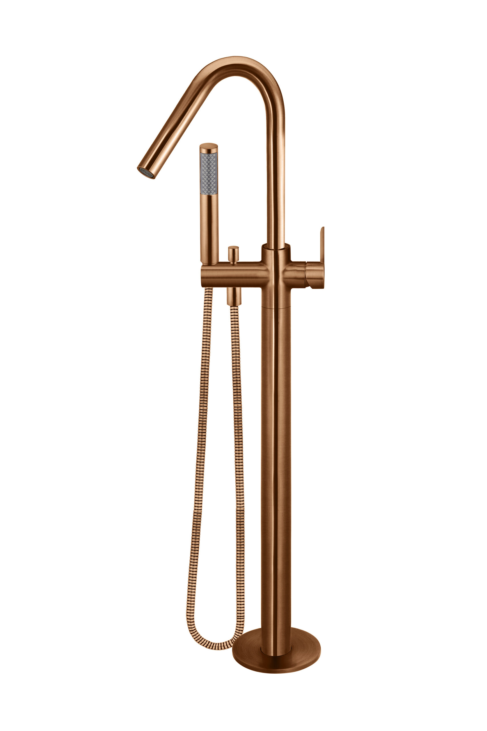 MB09PD-PVDBZ_Meir_Lustre_Bronze_Round_Freestanding_Bath_Spout_and_Hand_Shower_Paddle- 5 | Tap & Sink Contemporary Living Pty Ltd MEIR ROUND FREESTANDING BATH SPOUT AND HAND SHOWER, PADDLE RANGE. PVD LUSTRE BRONZE FINISH