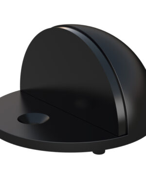 MEIR ROUND HALD MOON DOOR STEP - MATTE BLACK FINISH