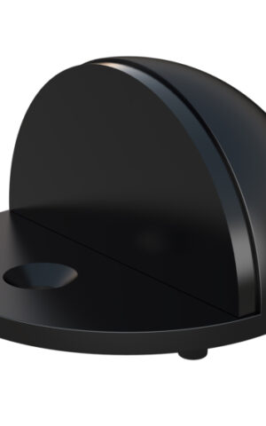 MEIR ROUND HALD MOON DOOR STEP - MATTE BLACK FINISH