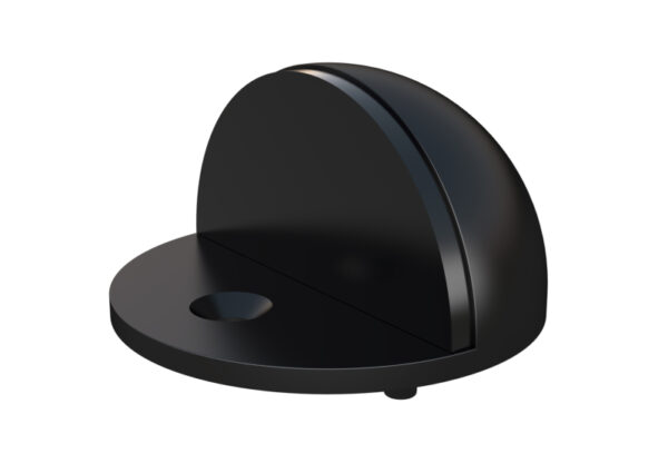 MEIR ROUND HALD MOON DOOR STEP - MATTE BLACK FINISH