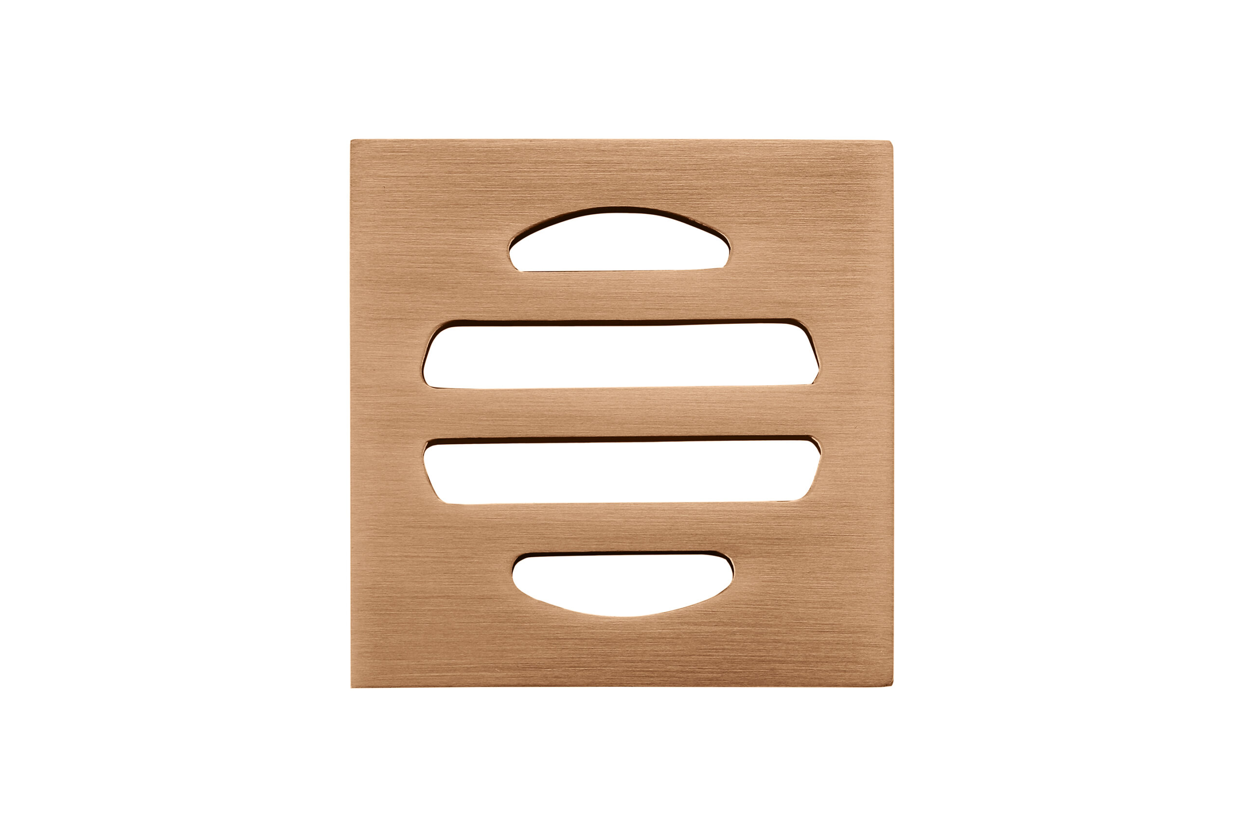 MEIR SQUARE FLOOR GRATE SHOWER DRAIN, 50MM OUTLET.PVD LUSTRE BRONZE FINISH