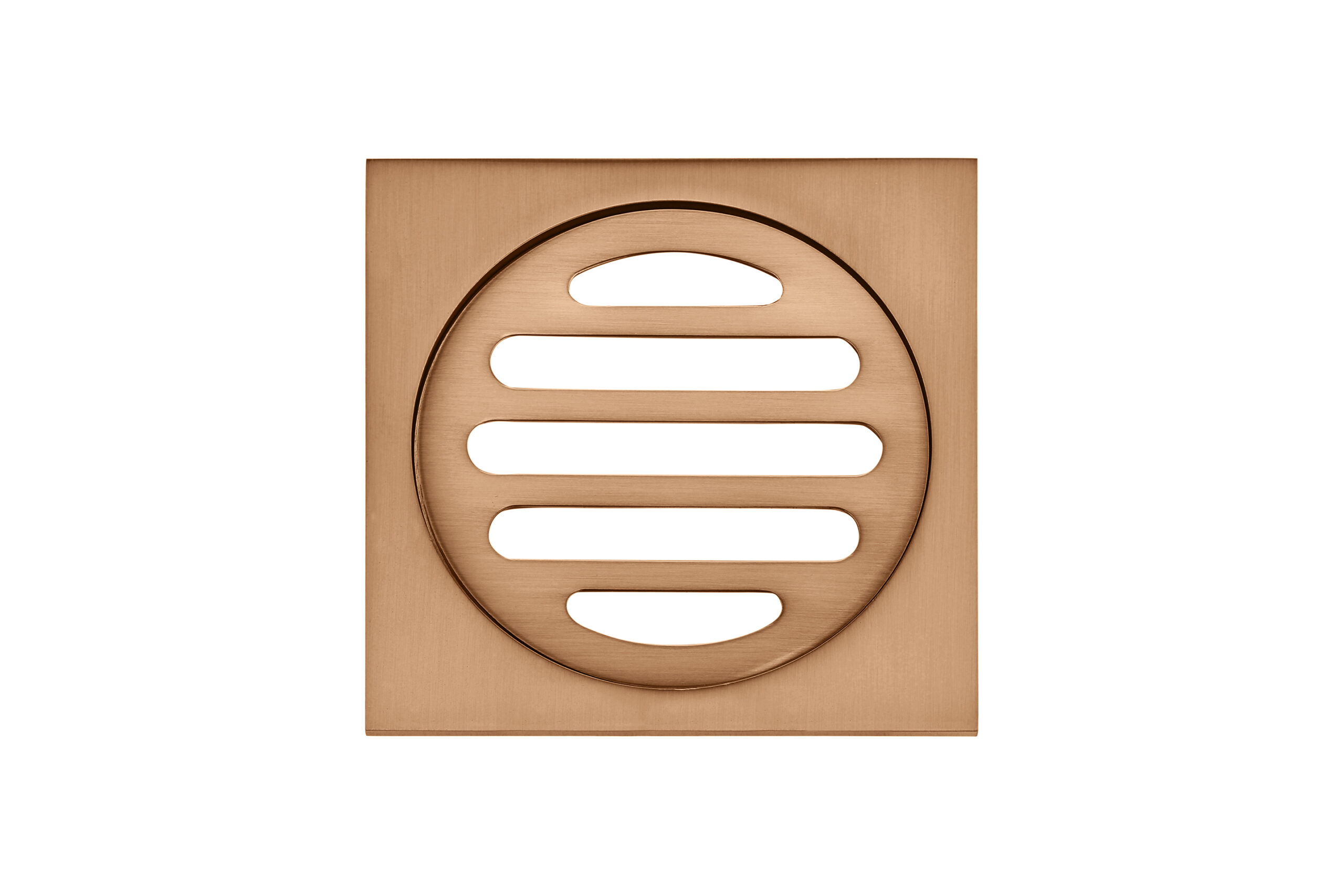 Meir Square Floor Grate Shower Drain, 80mm. PVD Lustre Bronze finish