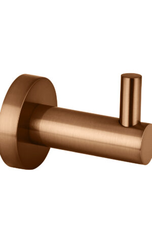 Meir round robe hook in PVD Lustre Bronze finish