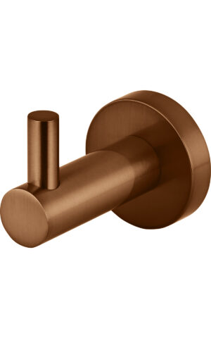 Meir round robe hook in PVD Lustre Bronze finish