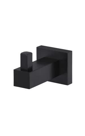 Meir Square Robe Hook in Matte Black finish