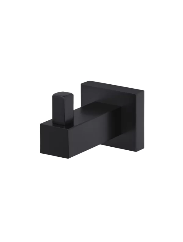 Meir Square Robe Hook in Matte Black finish