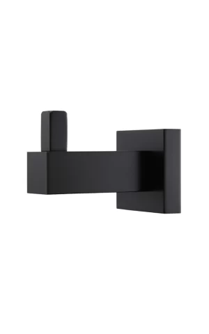 Meir Square Robe Hook in Matte Black finish