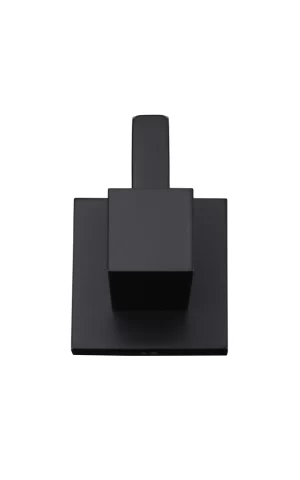 Meir Square Robe Hook in Matte Black finish
