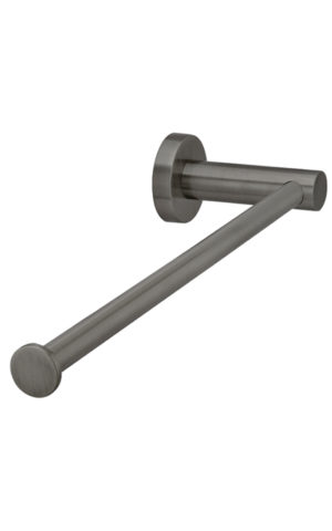 Meir round guest towel rail in Shadow finish (PVD Gunmetal Grey)