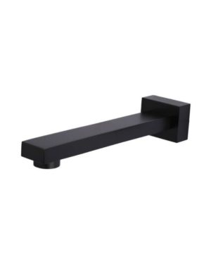 Meir Square Wall Spout - Matte Black Finish