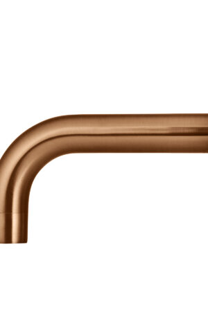 Meir Round Curved Spout, 130mm, in PVD Lustre Bronze finish