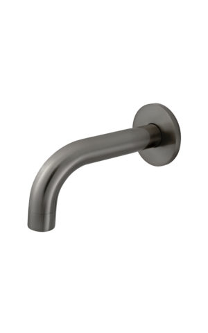 Meir Round Curved Wall Spout 130-Shadow finish