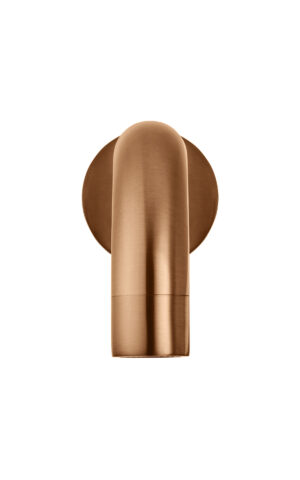 Meir Round Curved Spout (200mm), in PVD Lustre Bronze finish