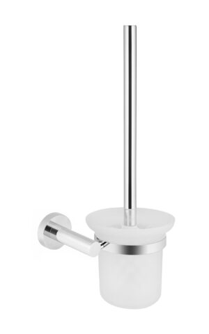 Meir Round Toilet Brush and Holder - Chrome Finish