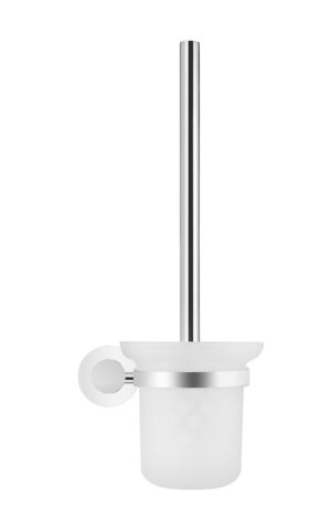 Meir Round Toilet Brush and Holder - Chrome Finish