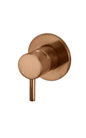 ROUND WALL MIXER SHORT PIN–LEVER TRIM KIT (IN-WALL BODY NOT - INCLUDED) PVD LUSTRE BRONZE