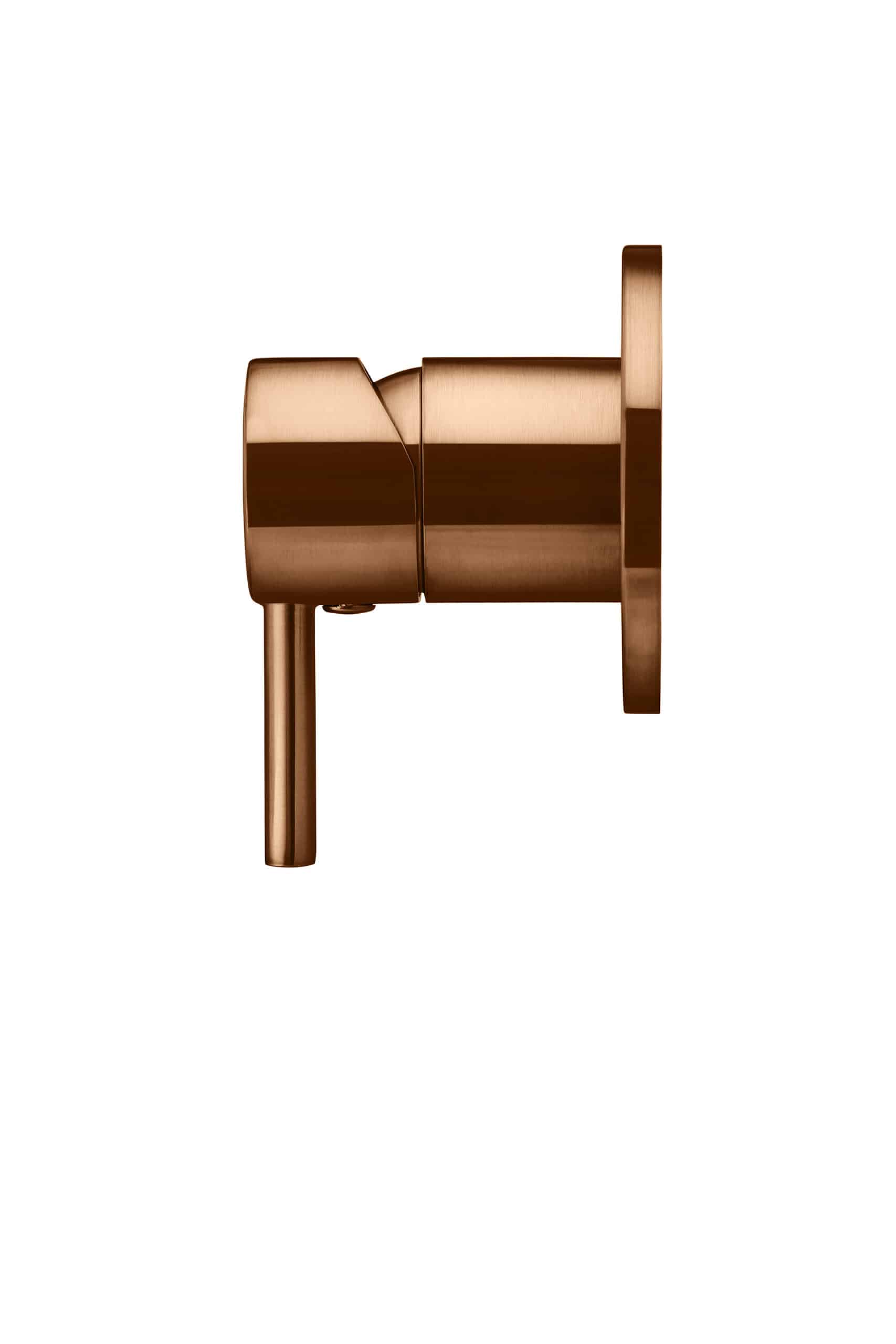 ROUND WALL MIXER SHORT PIN–LEVER TRIM KIT (IN-WALL BODY NOT - INCLUDED) PVD LUSTRE BRONZE
