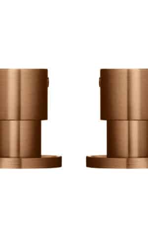 Meir Quarter Turn Wall Top Assemblies in PVD Lustre Bronze finish