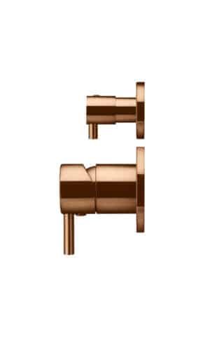 MEIR ROUND DIVERTER MIXER IN PVD LUSTRE BRONZE FINISH