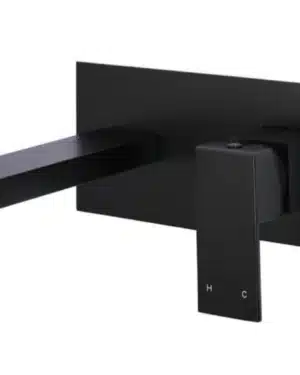 Meir Square Wall Spout Matte Black MC01