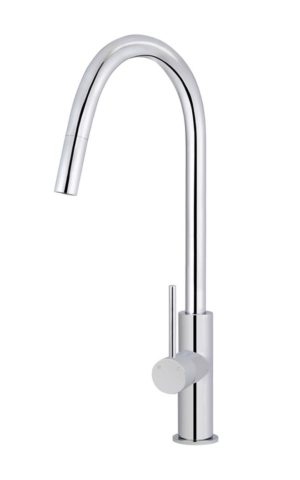 Meir Round Kitchen Mixer - Chrome Finish