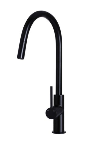 Meir Round Kitchen Mixer - Matte Black Finish