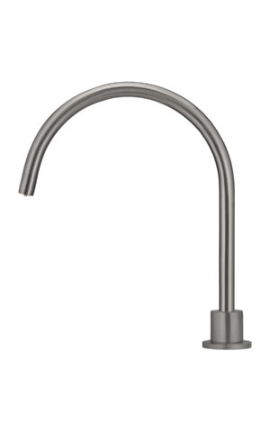 Meir Round High Rise Hob Spout - PVD Gunmetal Grey Finish