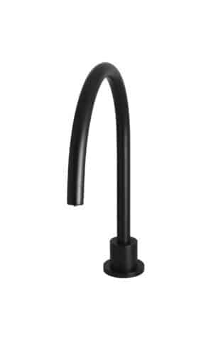 Meir Round High Rise Hob Spout - Matte Black Finish