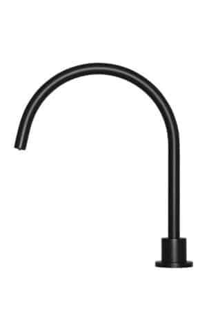 Meir Round High Rise Hob Spout - Matte Black Finish