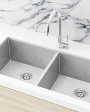 Lavello sink strainer and waste plug basket with stopper - Polished Chrome