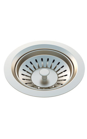 Lavello sink strainer and waste plug basket with stopper - Brushed Nickel