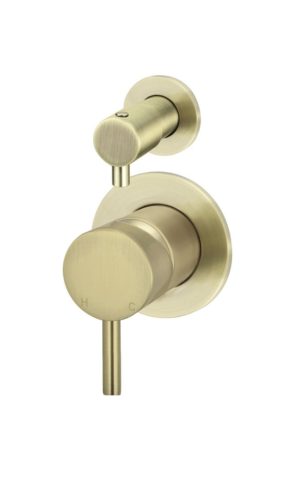 Meir Round Wall Diverter Mixer in Tiger Bronze Finish