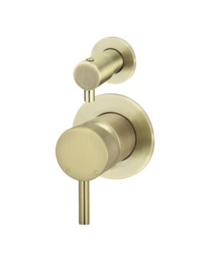 Meir Round Wall Diverter Mixer in Tiger Bronze Finish