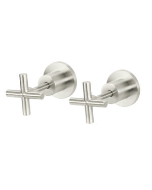 Meir Wall Top Assembly on Long Spindle in PVD Brushed Nickel Finish