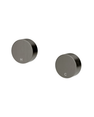 Meir Circular Wall Taps in Shadow Finish