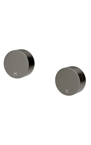 Meir Circular Wall Taps in Shadow Finish