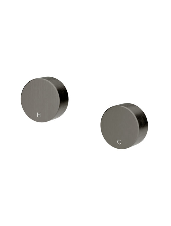 Meir Circular Wall Taps in Shadow Finish