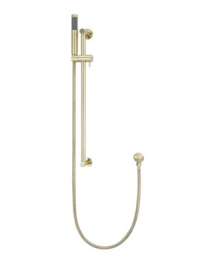 Meir Round Hand Shower on Column in Tiger Bronze Gold Finish